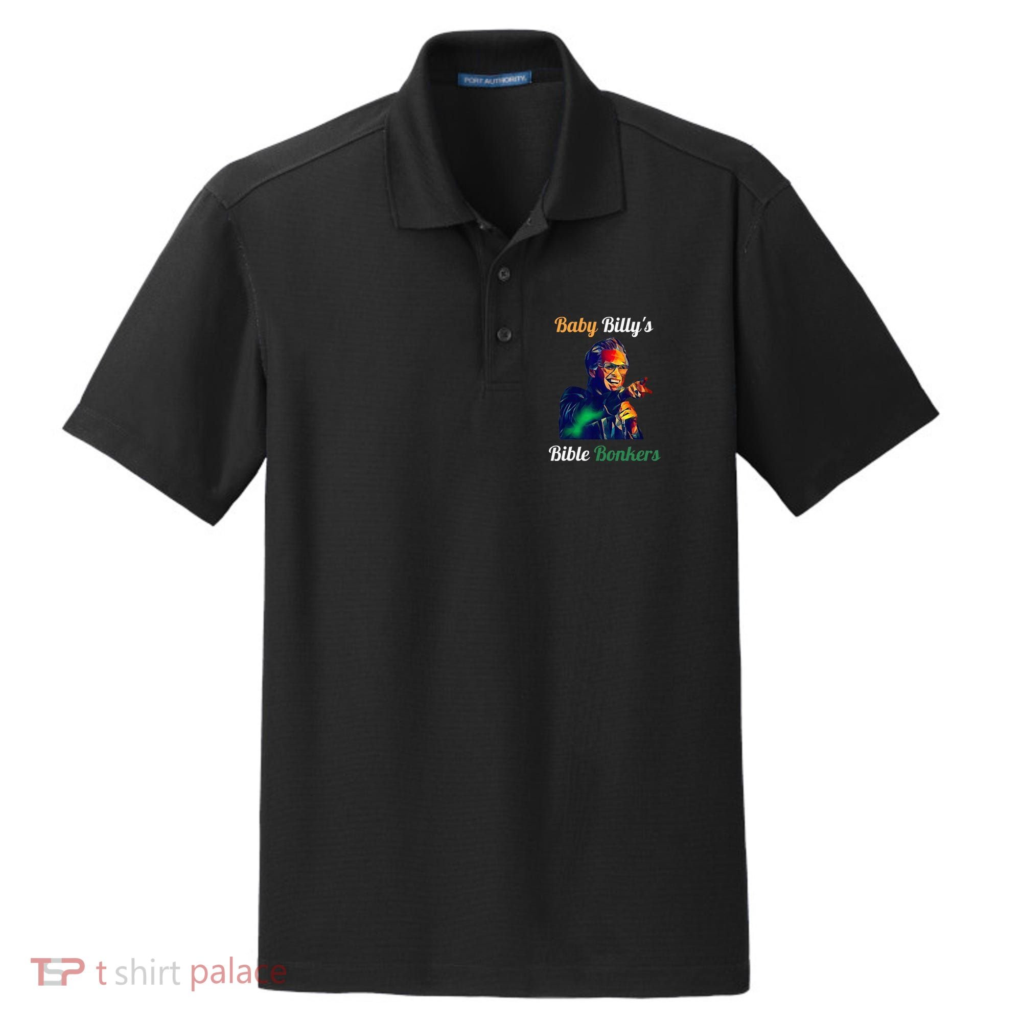 Funny Baby Billys Bible Bonker Dry Zone Grid Polo