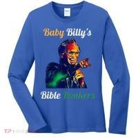 Funny Baby Billys Bible Bonker Women's Long Sleeve Shirt thumb 0