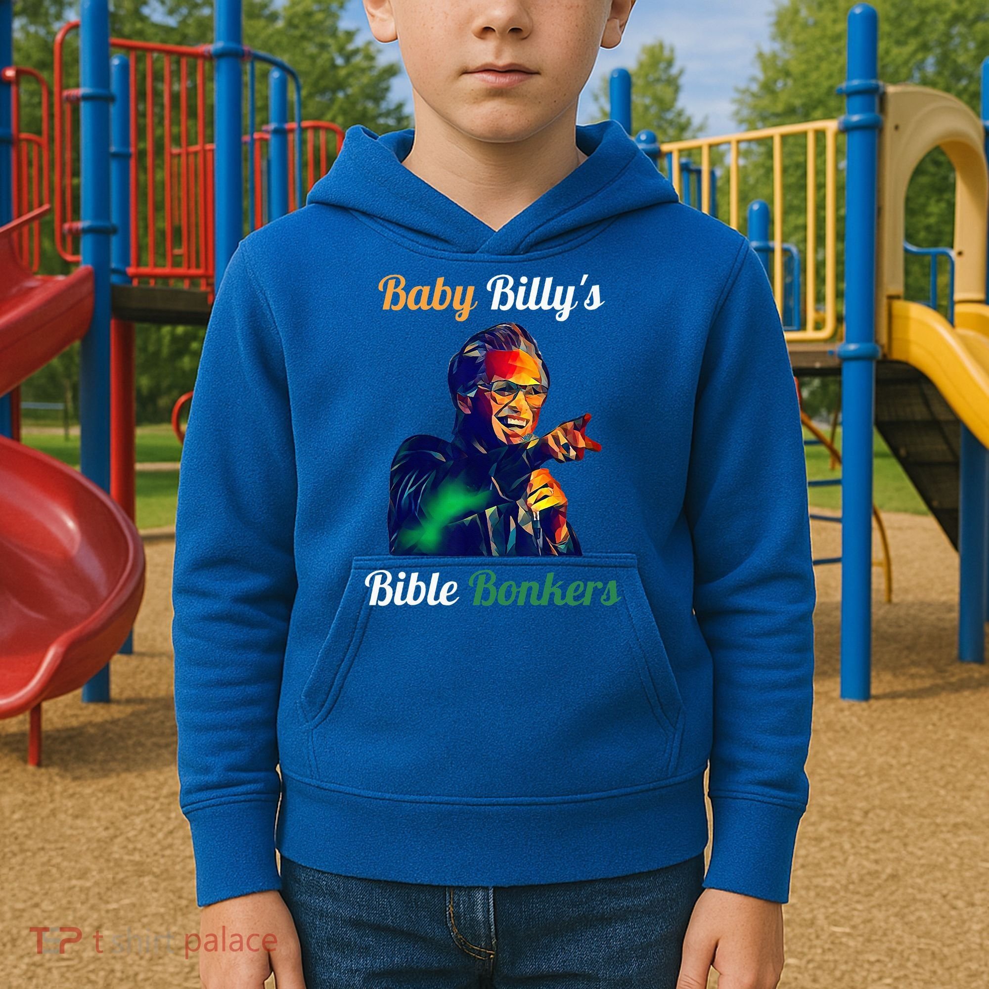 Funny Baby Billys Bible Bonker Kids Hoodie