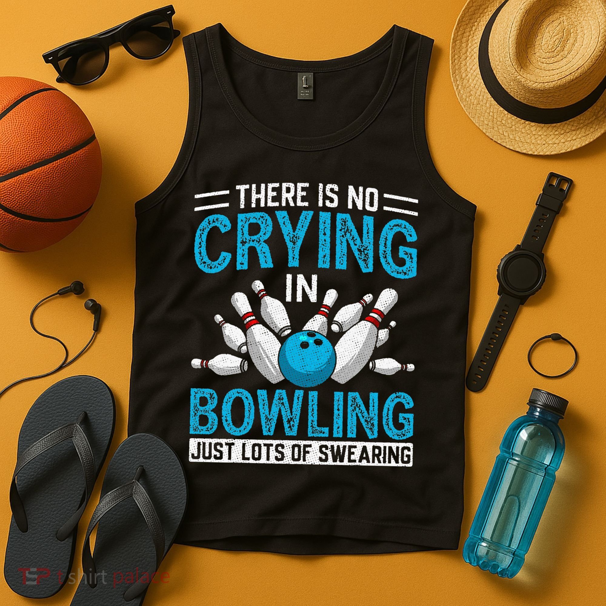 Funny Bowling Bowlers And Bowling Fan Tank Top
