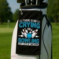 Funny Bowling Bowlers And Bowling Fan Golf Towel thumb 2
