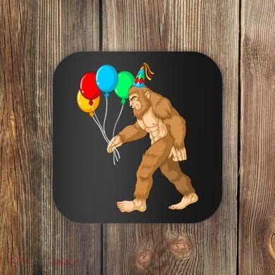 Funny Bigfoot Birthday 1 Coaster