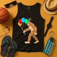 Funny Bigfoot Birthday 1 Tank Top thumb 4