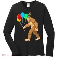 Funny Bigfoot Birthday 1 Women's Long Sleeve Shirt thumb 0