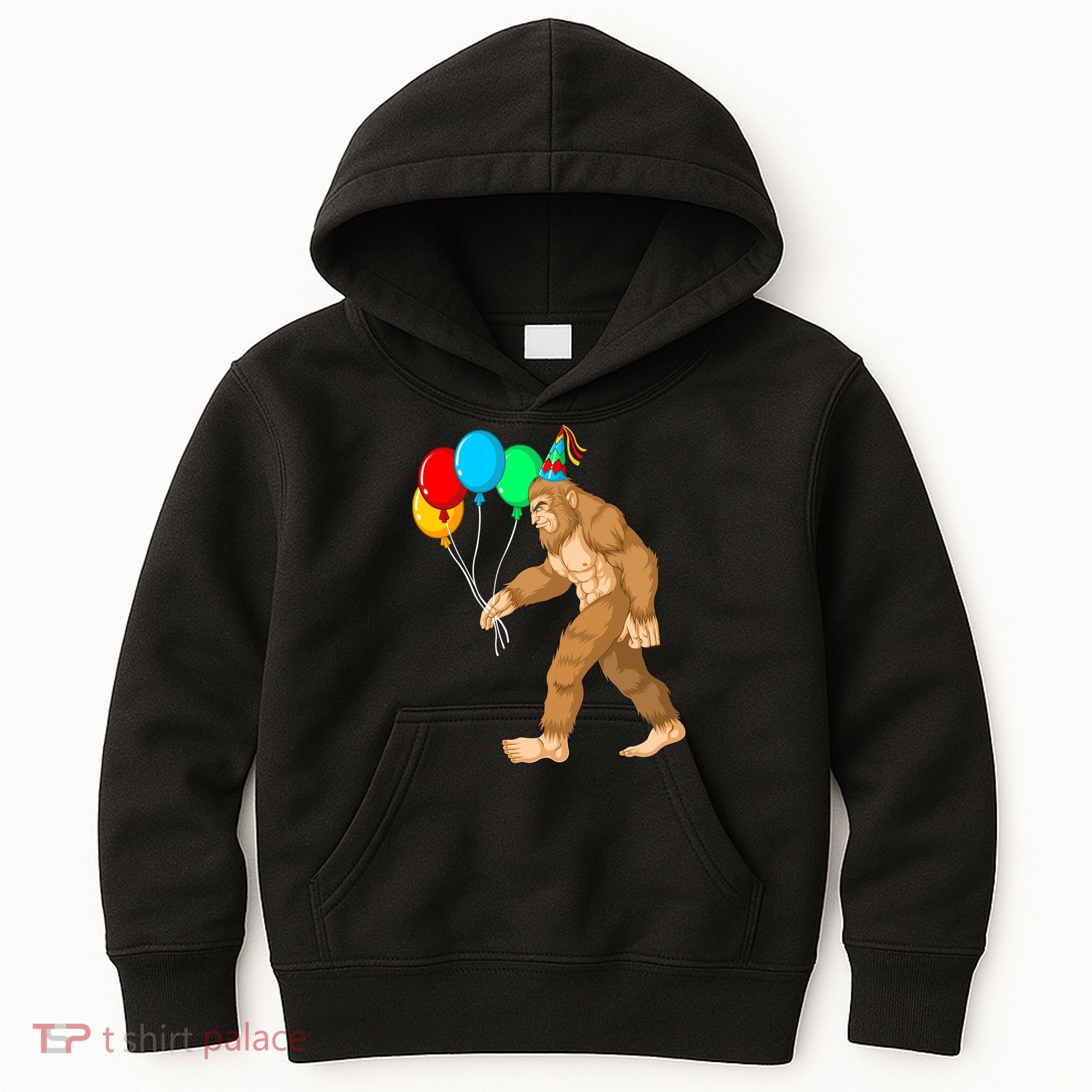 Funny Bigfoot Birthday 1 Kids Hoodie