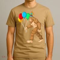 Funny Bigfoot Birthday 1 T-Shirt thumb 3
