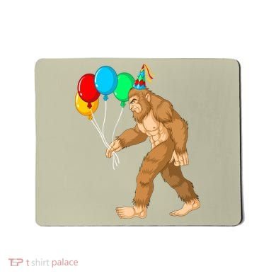 Funny Bigfoot Birthday 1 Mousepad