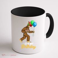 Funny Bigfoot Birthday Cake Balloons Sasquatch Yeti 1 Coffee Mug thumb 1