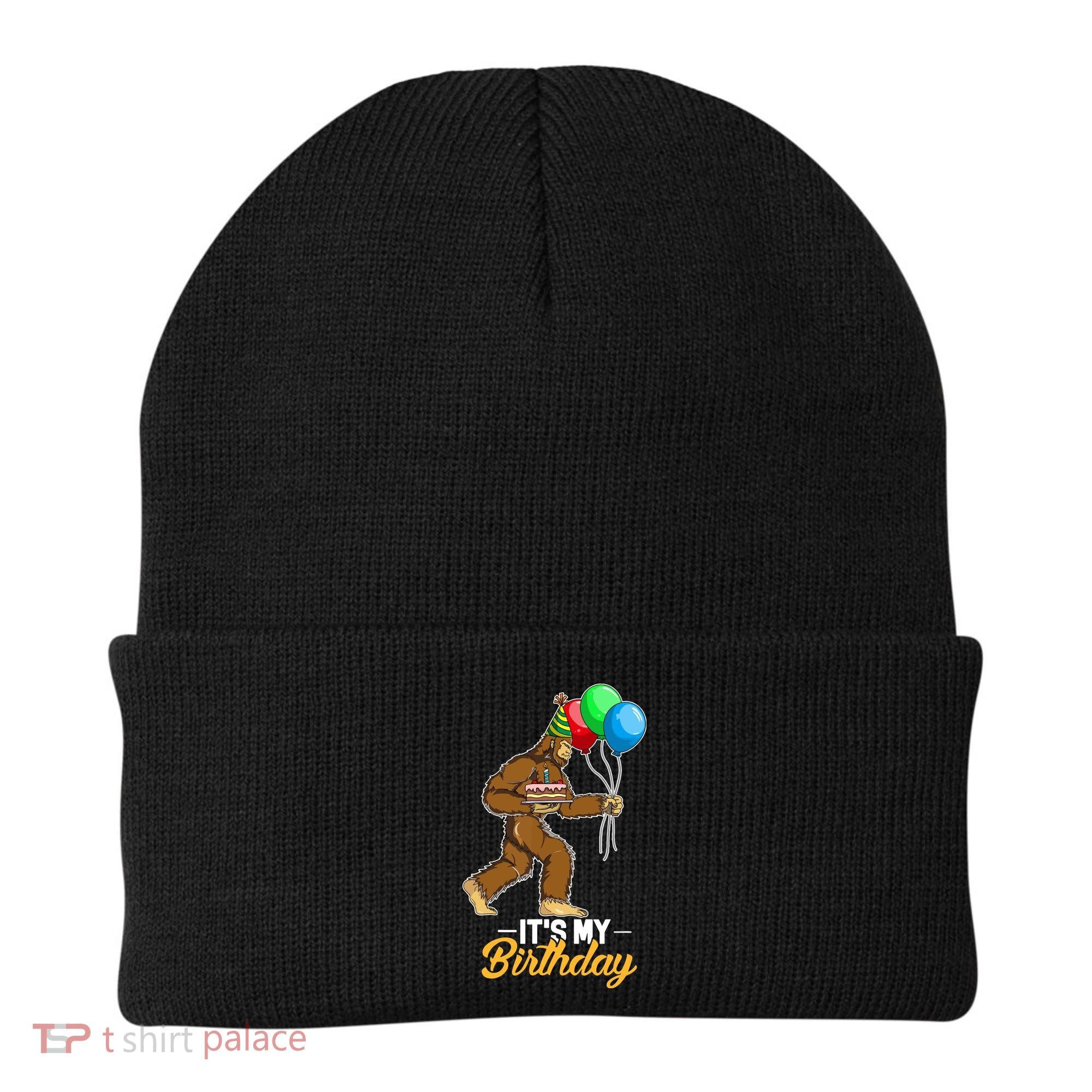 Funny Bigfoot Birthday Cake Balloons Sasquatch Yeti 1 Beanie