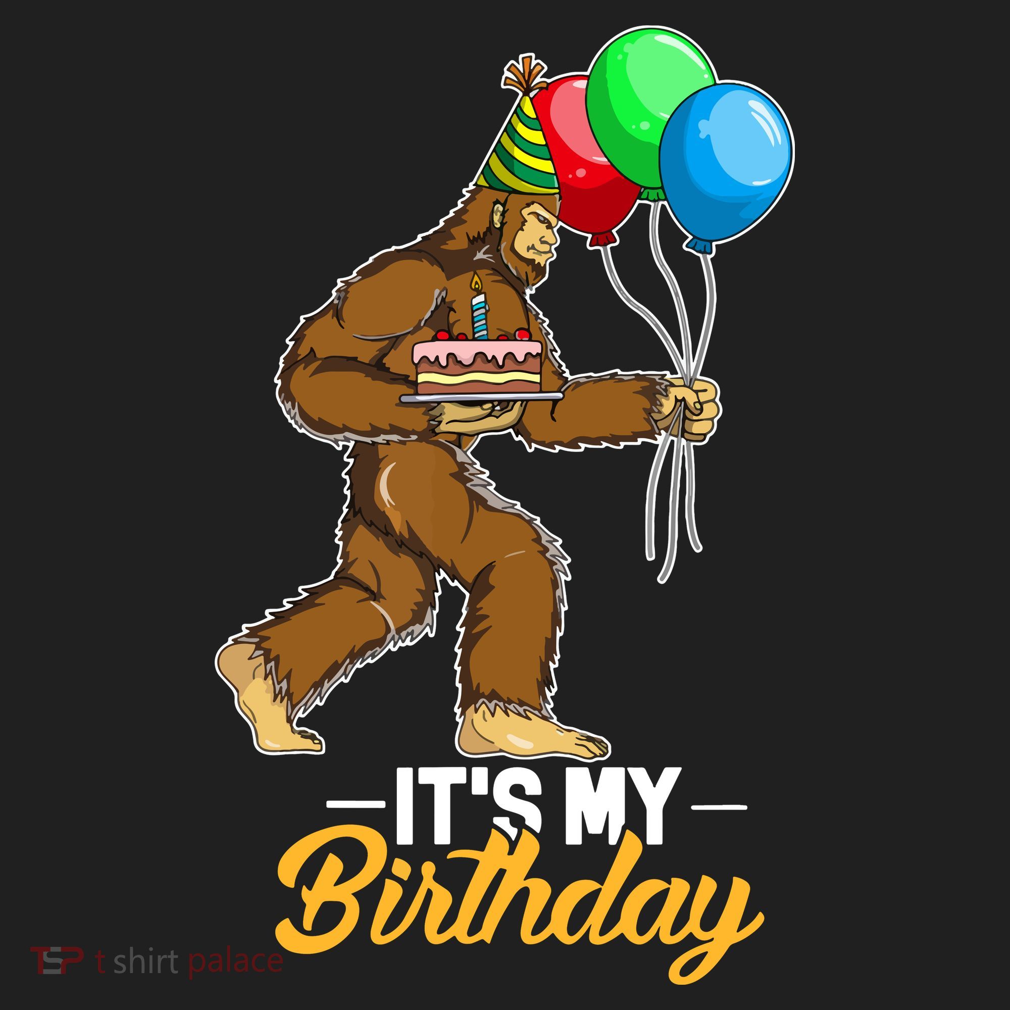 Funny Bigfoot Birthday Cake Balloons Sasquatch Yeti 1 Beanie