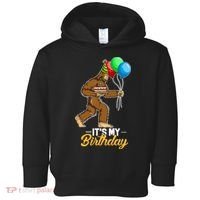 Funny Bigfoot Birthday Cake Balloons Sasquatch Yeti 1 Toddler Hoodie thumb 0