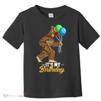 Funny Bigfoot Birthday Cake Balloons Sasquatch Yeti 1 Toddler T-Shirt thumb 0