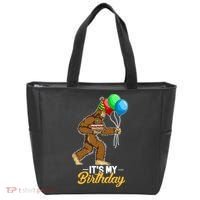 Funny Bigfoot Birthday Cake Balloons Sasquatch Yeti 1 Tote Bag thumb 0