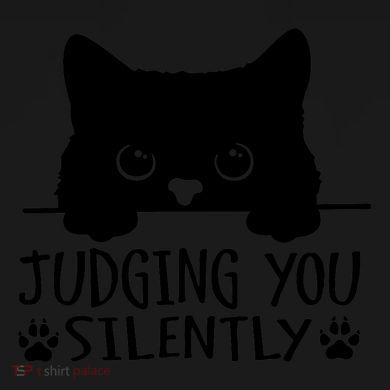 Funny Black Cat Judging You Silently Sarcastic Cat Mom Cropped Pullover Crew