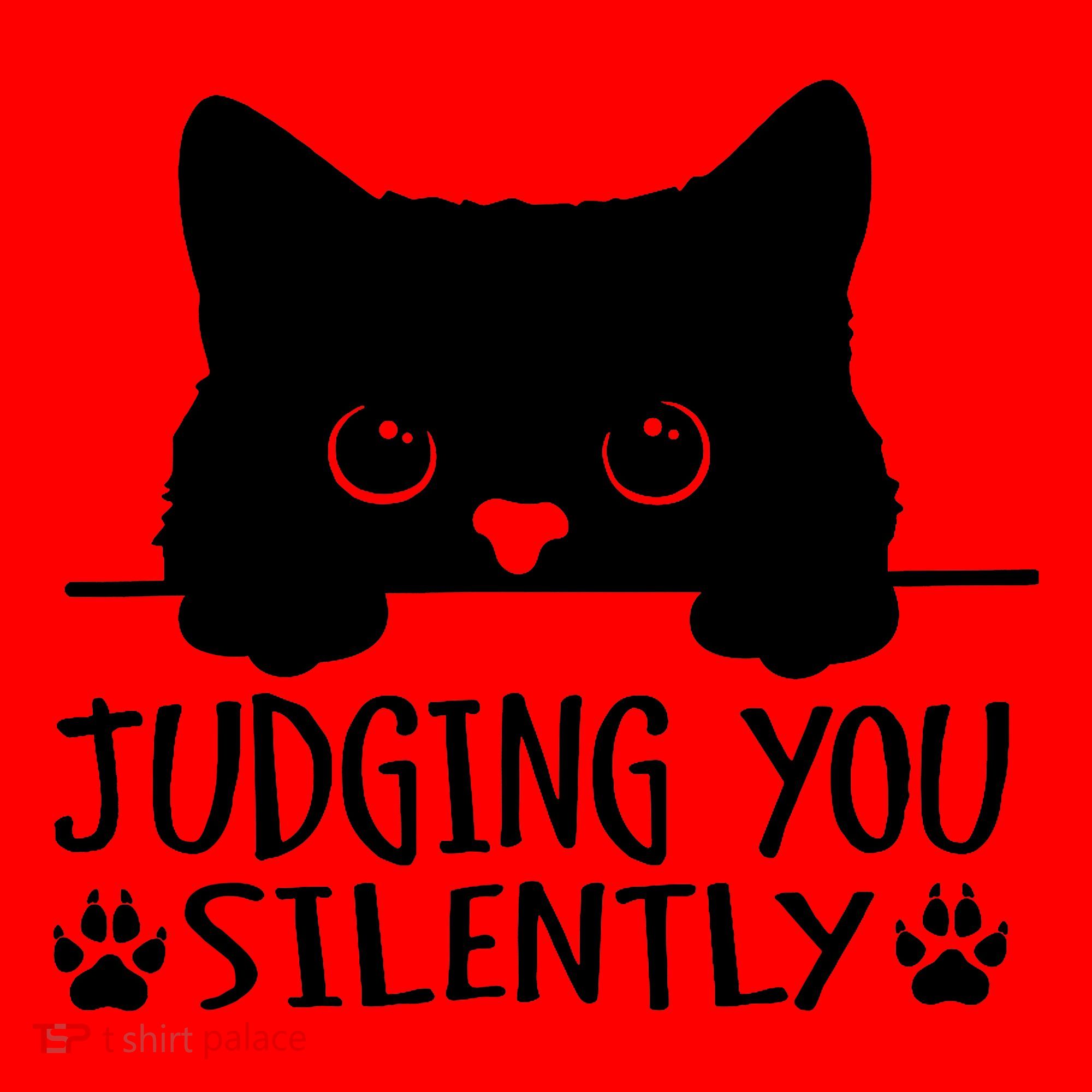Funny Black Cat Judging You Silently Sarcastic Cat Mom Santa Hat
