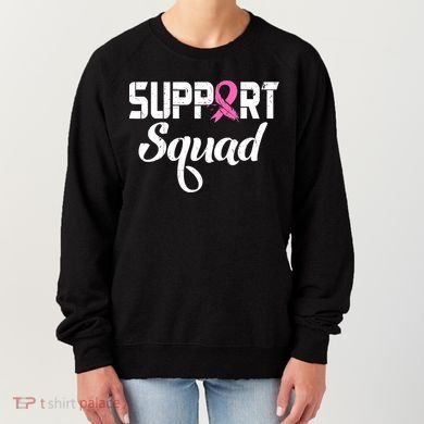 Funny Breast Cancer Warrior Support Squad Awareness Women's Sweatshirt