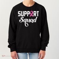 Funny Breast Cancer Warrior Support Squad Awareness Women's Sweatshirt thumb 0