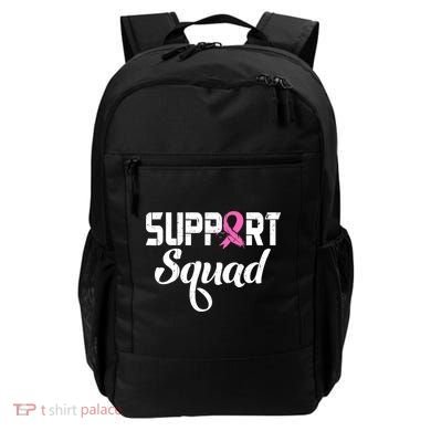 Funny Breast Cancer Warrior Support Squad Awareness Backpack