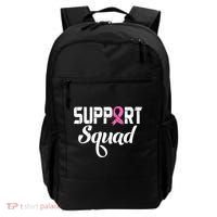Funny Breast Cancer Warrior Support Squad Awareness Backpack thumb 0