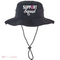 Funny Breast Cancer Warrior Support Squad Awareness Bucket Hat thumb 0