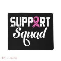 Funny Breast Cancer Warrior Support Squad Awareness Mousepad thumb 0