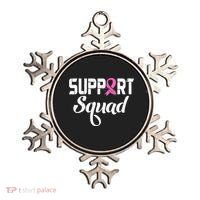 Funny Breast Cancer Warrior Support Squad Awareness Ornament thumb 0