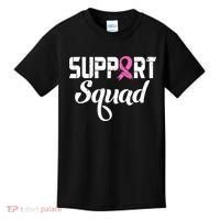 Funny Breast Cancer Warrior Support Squad Awareness Kids T-Shirt thumb 0