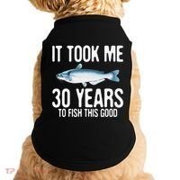 Funny Blue Catfish Fishing 30th Birthday 30 Years To Fish Doggie Tank thumb 0