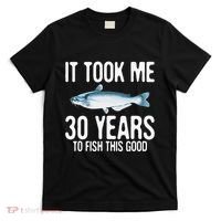 Funny Blue Catfish Fishing 30th Birthday 30 Years To Fish T-Shirt thumb 0