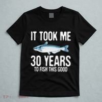 Funny Blue Catfish Fishing 30th Birthday 30 Years To Fish T-Shirt thumb 5