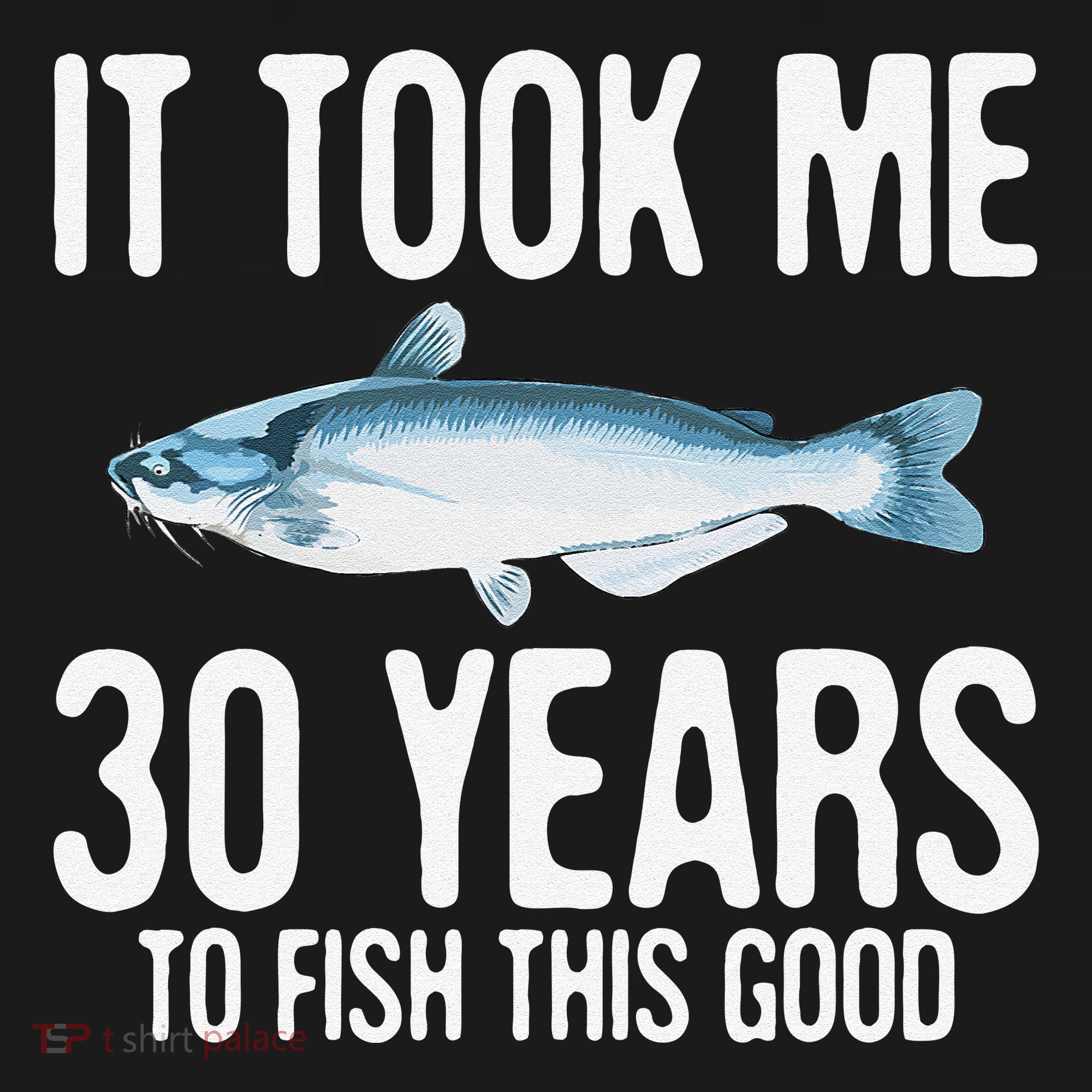 Funny Blue Catfish Fishing 30th Birthday 30 Years To Fish Mousepad