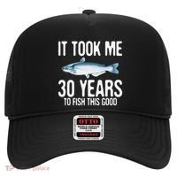 Funny Blue Catfish Fishing 30th Birthday 30 Years To Fish Hat thumb 0
