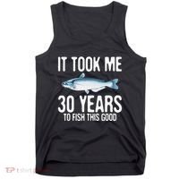 Funny Blue Catfish Fishing 30th Birthday 30 Years To Fish Tank Top thumb 0