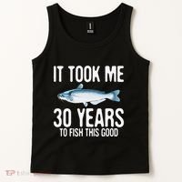 Funny Blue Catfish Fishing 30th Birthday 30 Years To Fish Tank Top thumb 2