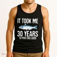Funny Blue Catfish Fishing 30th Birthday 30 Years To Fish Tank Top thumb 3
