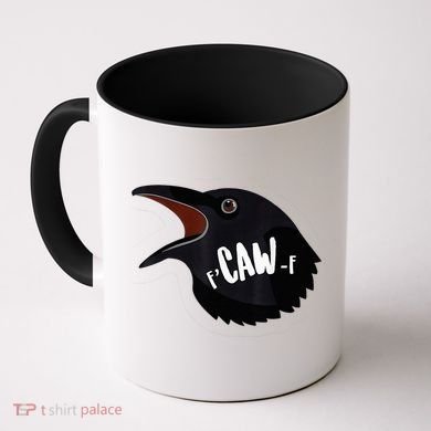 F-Caw-F Black Crow Coffee Mug