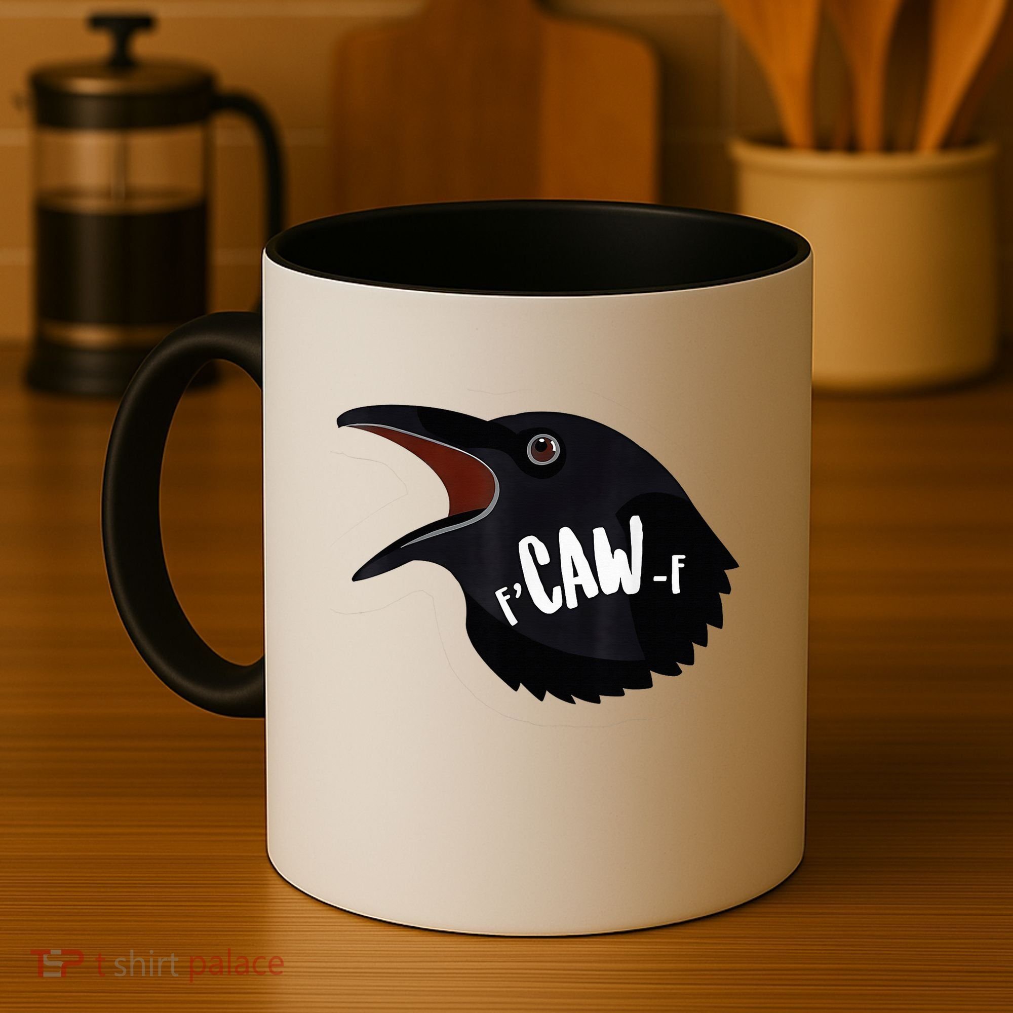 F-Caw-F Black Crow Coffee Mug
