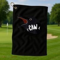 F-Caw-F Black Crow Golf Towel thumb 1
