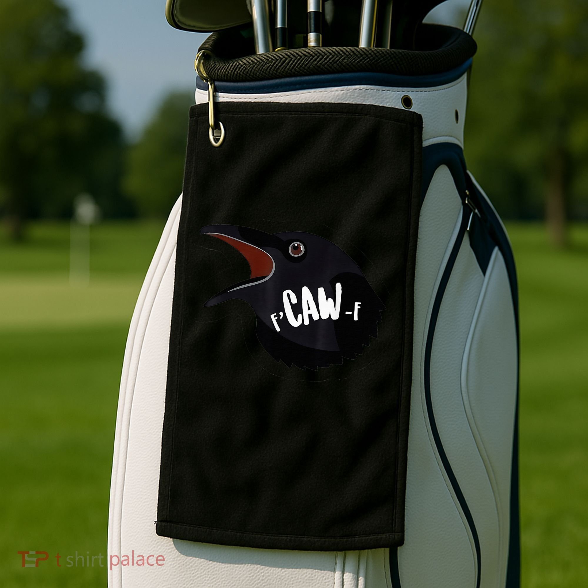 F-Caw-F Black Crow Golf Towel