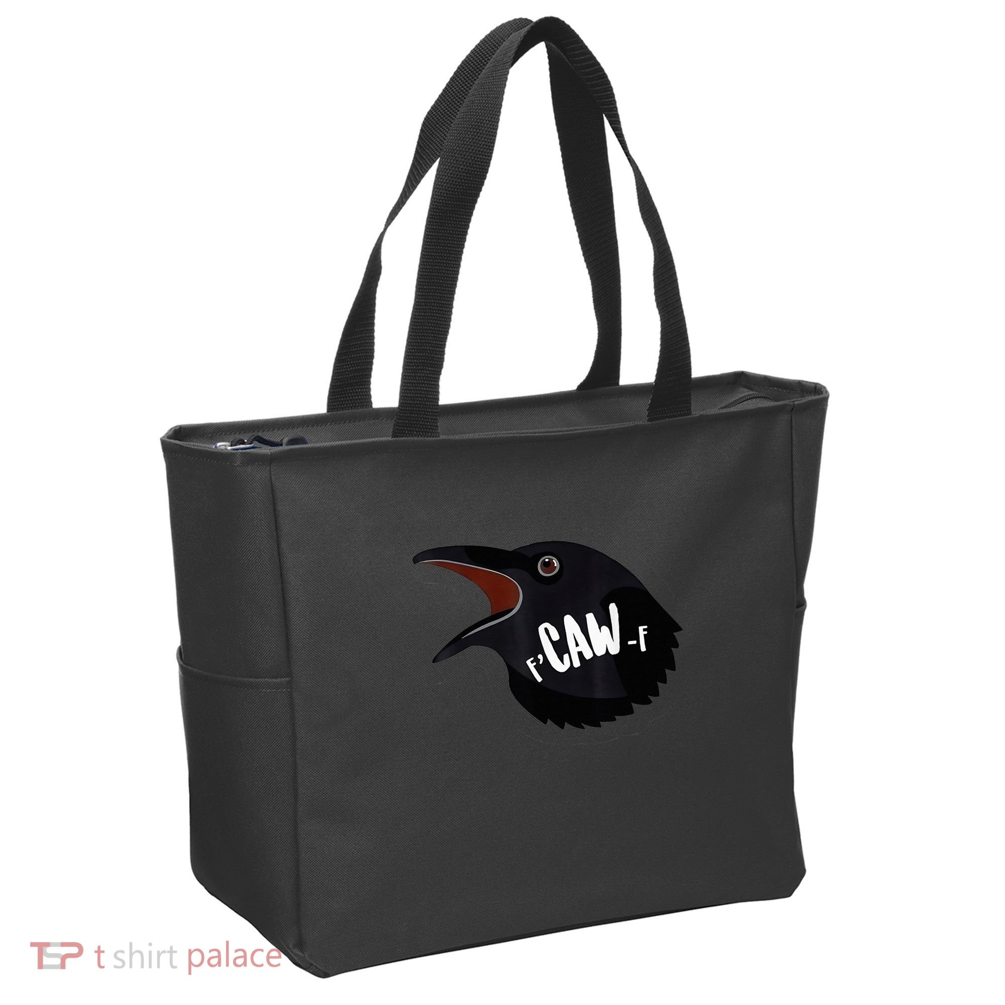 F-Caw-F Black Crow Tote Bag