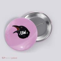F-Caw-F Black Crow Button thumb 0