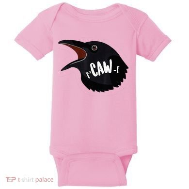 F-Caw-F Black Crow Baby Bodysuit