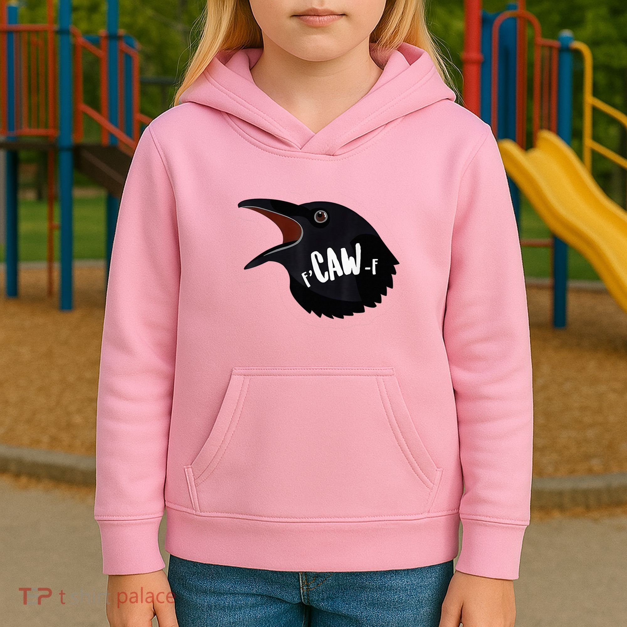 F-Caw-F Black Crow Kids Hoodie