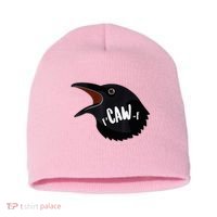 F-Caw-F Black Crow Short Acrylic Beanie thumb 0