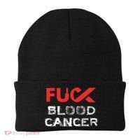 Fuck Blood Cancer Awareness Gift Beanie thumb 0