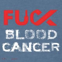 Fuck Blood Cancer Awareness Gift Comfort Colors Garment-Dyed Hooded Sweatshirt thumb 2