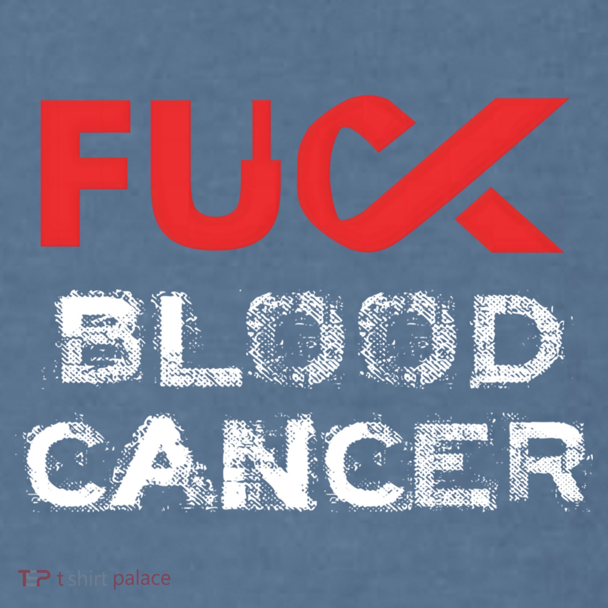 Fuck Blood Cancer Awareness Gift Comfort Colors Garment-Dyed Hooded Sweatshirt