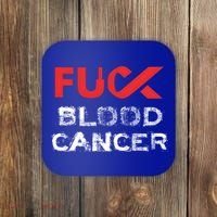 Fuck Blood Cancer Awareness Gift Coaster thumb 0