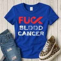 Fuck Blood Cancer Awareness Gift Women's T-Shirt thumb 3
