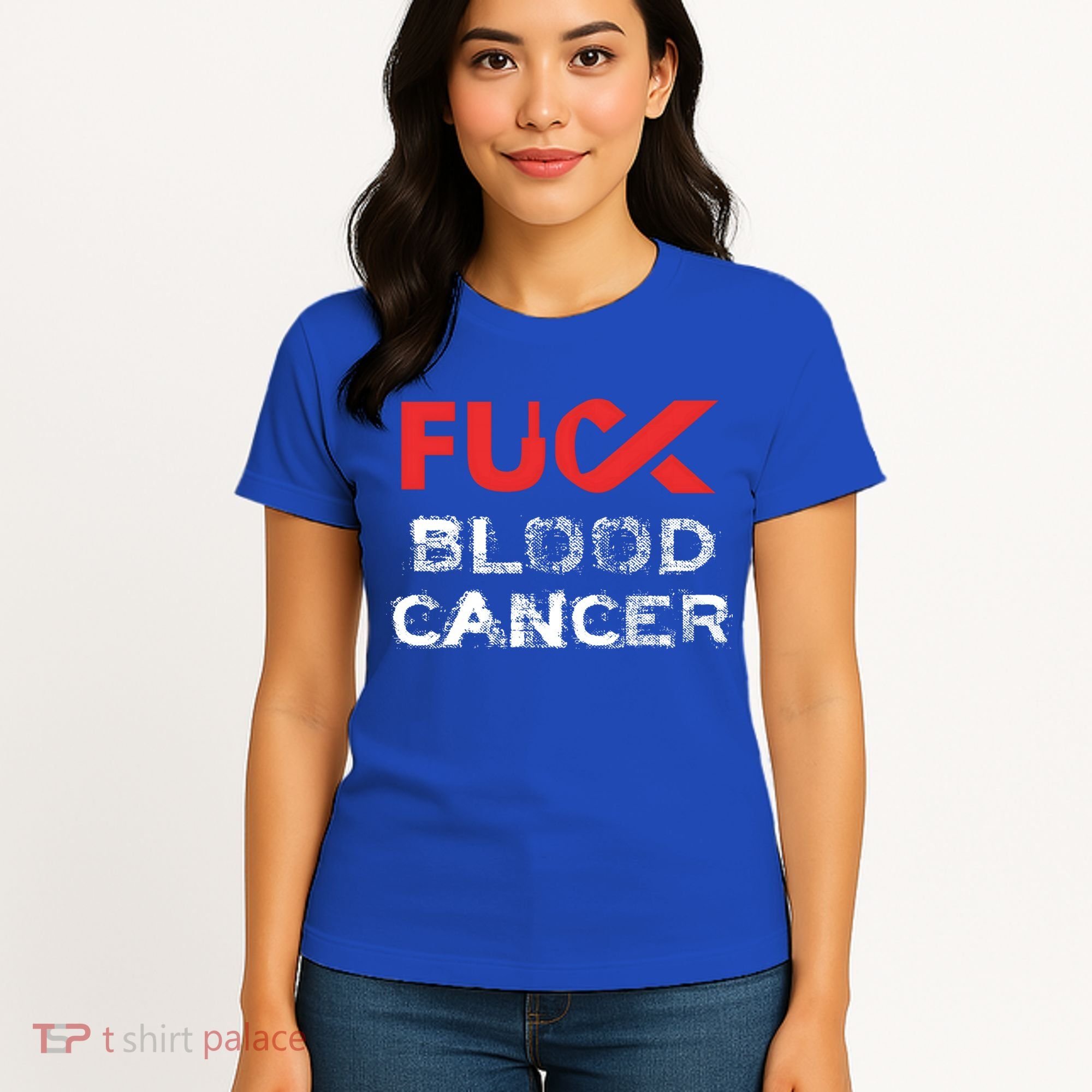 Fuck Blood Cancer Awareness Gift Women's T-Shirt